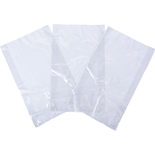 Sacs en poly, Dessus ouvert, 8" x 3-1/2", 1 mil Mukwa Safety Services
