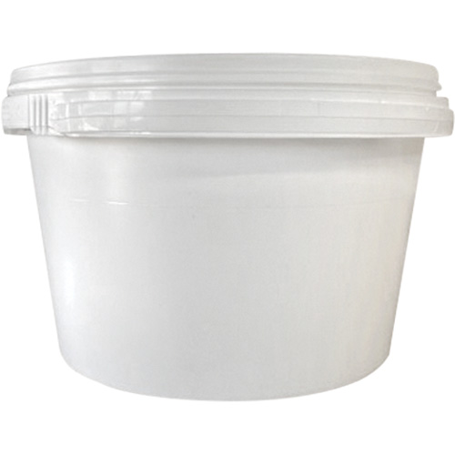 Seau avec couvercle, Plastique, 1,03 gal. Mukwa Safety Services