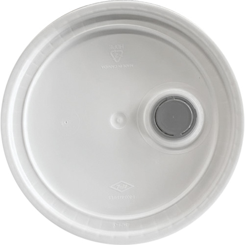 Seau avec couvercle, Plastique, 5,25 gal. Mukwa Safety Services