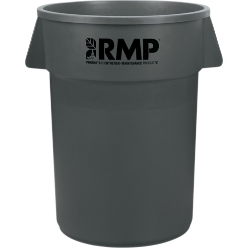 Garbage Bin, Polyethylene, 44 US gal. Mukwa Safety Services
