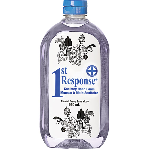 Mousse nettoyante pour les mains 1st Response, Liquide, 950 ml, Bouteille, Sans parfum Mukwa Safety Services