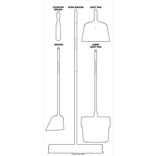 Ultra Aluma-Lite Dry Shadow Board (English Only) Mukwa Safety Services