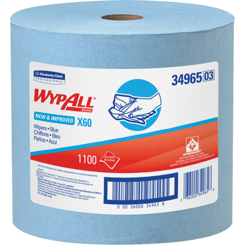 X60 Wipers, All-Purpose, 13-1/2" L x 12-1/2" W Mukwa Safety Services