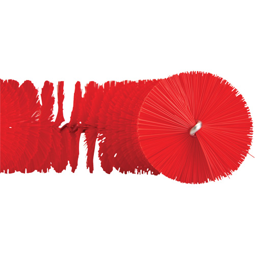 Brosse recourb&eacute;e, Soies Moyen/Ferme, Longueur de 15-1/2", Rouge Mukwa Safety Services