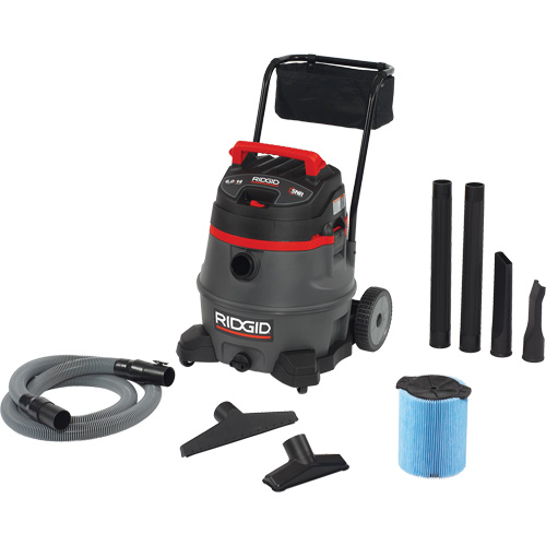 Aspirateur industriel avec chariot NXT, Secs-humides, 6 CV, 14 gal. US (53 litres) Mukwa Safety Services