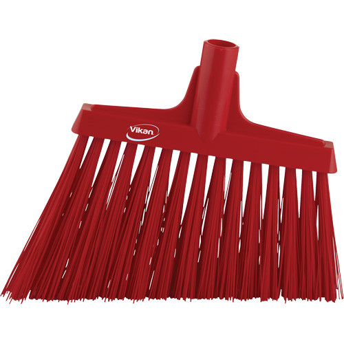 T&ecirc;te de balai oblique, Crins Extra-ferme, 12", Polyester, Rouge Mukwa Safety Services