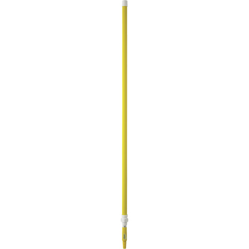 Manche de brosse pour plateforme, Brosse/Support &agrave; tampon, Jaune, T&eacute;lescopique, 62"-113" lo Mukwa Safety Services