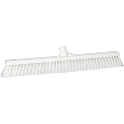 Balai-brosse &agrave; soies combin&eacute;es, Crins Cors&eacute;/Fin, 24", Polyester, Blanc Mukwa Safety Services