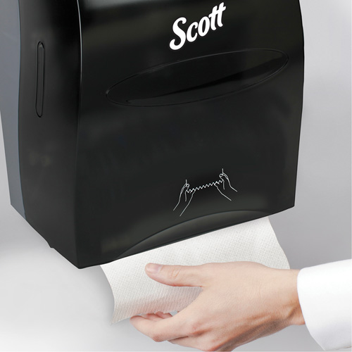 Scott&reg; Essential Hand Towel Roll Dispenser, Manual/No-Touch, 12.63" W x 10.2" D x 16.13" H Mukwa Safety Services