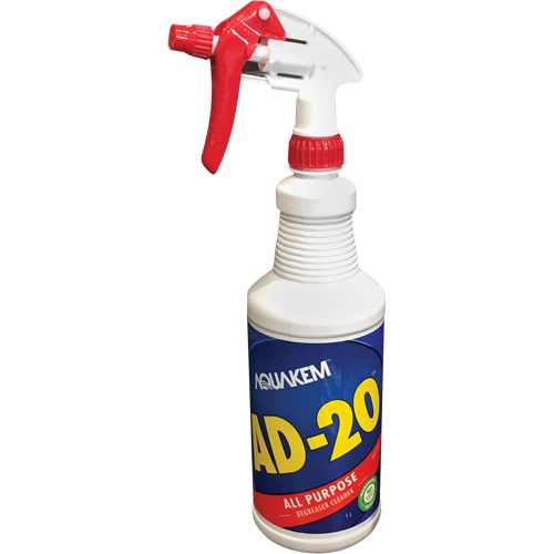 Nettoyant & d&eacute;graissant AD-20, Bouteille &agrave; g&acirc;chette Mukwa Safety Services