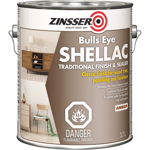 Zinsser&reg; Bulls Eye&reg; Shellac Sealer, Amber, 3.7 L Mukwa Safety Services