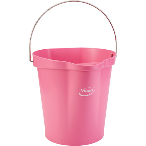 Seau pour l'hygi&egrave;ne des aliments, Rose, 3 gal. US Mukwa Safety Services