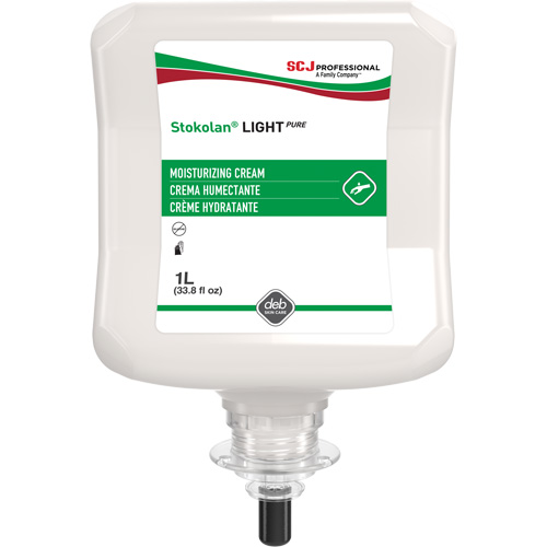 Cr&egrave;me r&eacute;paratice l&eacute;g&egrave;re et pure Stokolan, Cartouche en plastique, 1 L Mukwa Safety Services