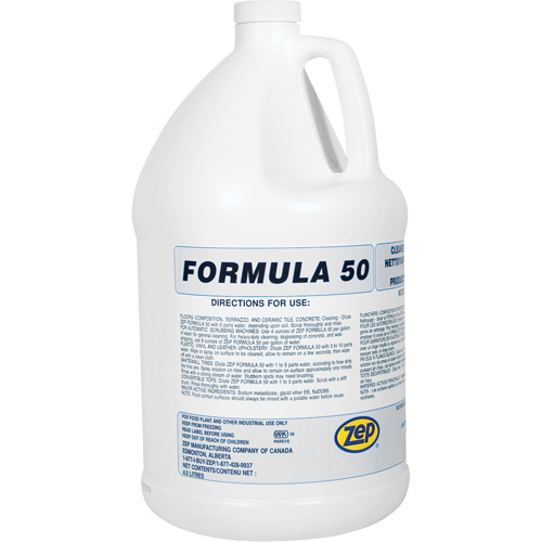 Formula 50 Heavy-Duty Alkaline Cleaner, 4 L, Jug Mukwa Safety Services