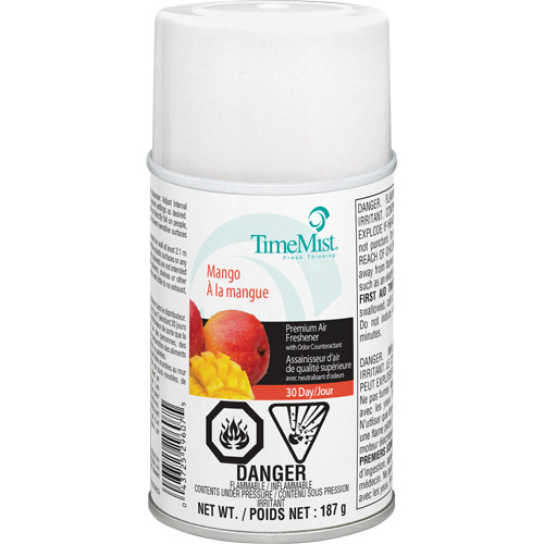 Purificateur dair industriel TimeMist, Mangue, Canette a&eacute;rosol/Cartouche Mukwa Safety Services