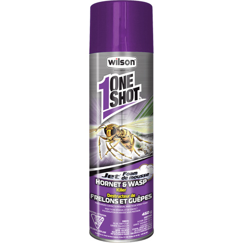 R&eacute;pulsif gu&ecirc;pes et frelons One Shot, 450 g, Canette a&eacute;rosol Mukwa Safety Services