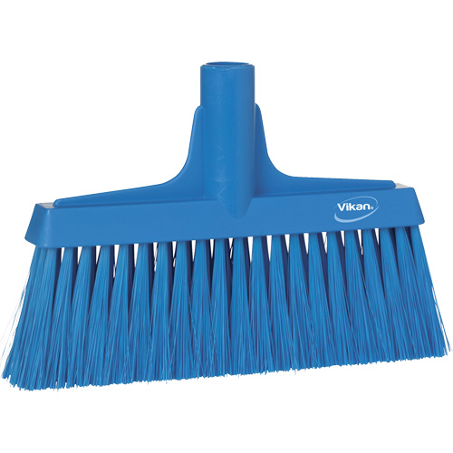 T&ecirc;te de balai droit, Crins Cors&eacute;/Fin, 10-1/4", Polyester, Bleu Mukwa Safety Services