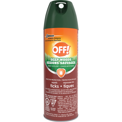 OFF! Deep Woods&reg; Tick Repellent, 25% DEET, Aerosol, 170 g Mukwa Safety Services