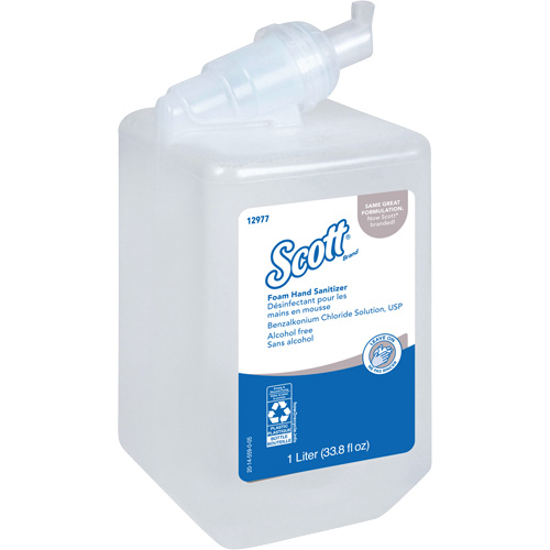 Scott&reg; Essential Alcohol Free Foam Hand Sanitizer, 1000 ml, Cartridge Refill, 0% Alcohol Mukwa Safety Services