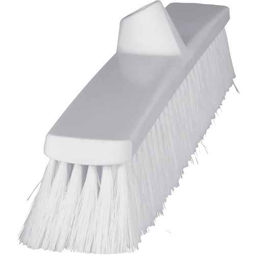ColorCore Push Broom, Fine Bristles, 24", Polypropylene, White Mukwa Safety Services