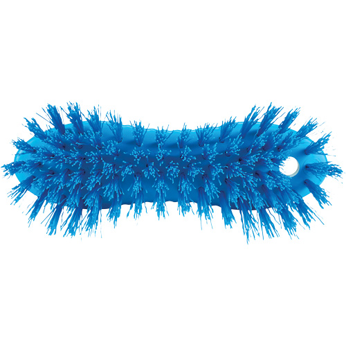 ColorCore Hand Brush, Stiff Bristles, 6" Long, Blue Mukwa Safety Services