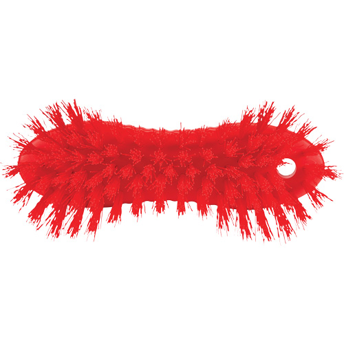 ColorCore Hand Brush, Stiff Bristles, 6" Long, Red Mukwa Safety Services