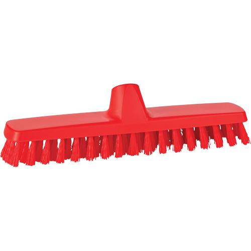 ColorCore Wall Brush, Stiff Bristles, 12" Long, Red Mukwa Safety Services