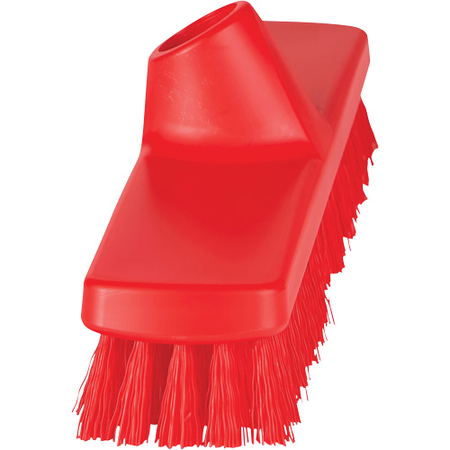 ColorCore Wall Brush, Stiff Bristles, 12" Long, Red Mukwa Safety Services