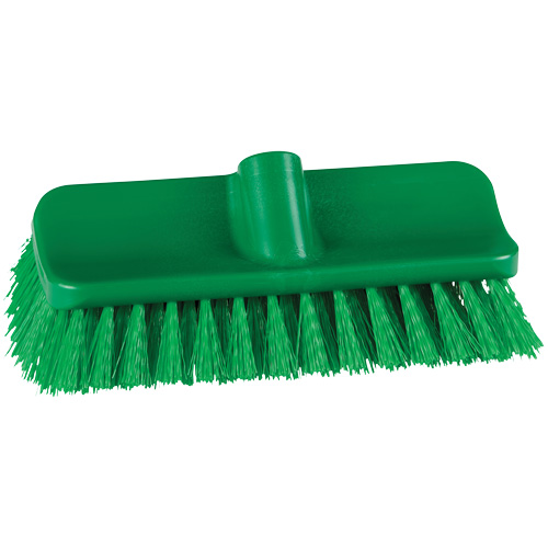 ColorCore High-Low Brush, Stiff Bristles, 10" Long, Green Mukwa Safety Services
