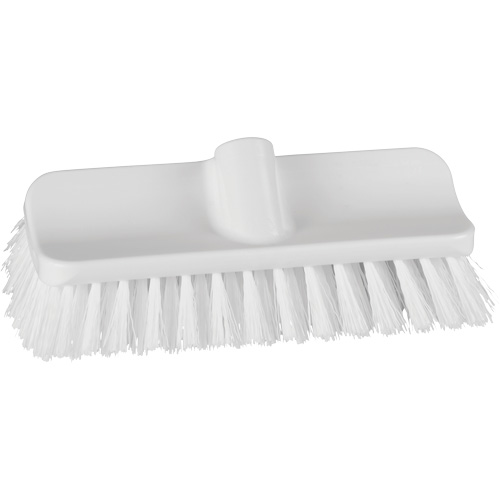 Brosse &agrave; angle double ColorCore pour surfaces hautes et basses, Soies Ferme, Longueur de 10", Blanc Mukwa Safety Services
