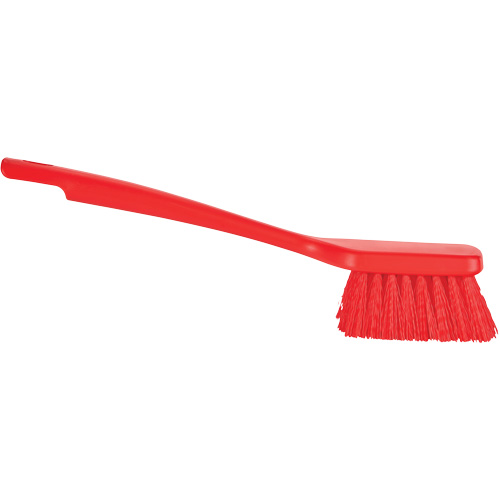 Brosse &agrave; manche court ColorCore, Soies Ferme, Longueur de 12", Rouge Mukwa Safety Services
