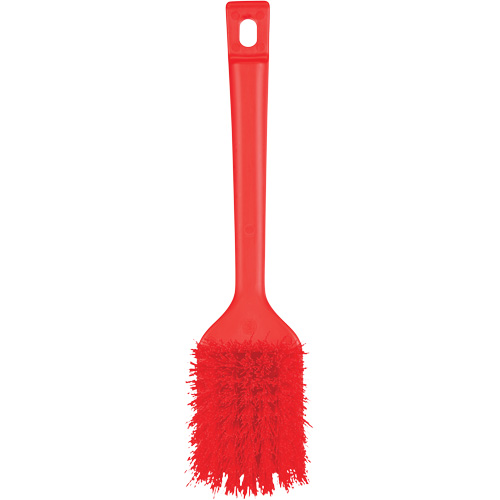 Brosse &agrave; manche court ColorCore, Soies Ferme, Longueur de 12", Rouge Mukwa Safety Services