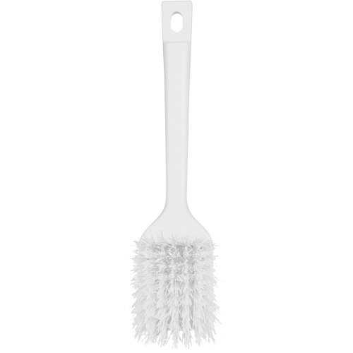 ColorCore Short Handle Brush, Stiff Bristles, 12" Long, White Mukwa Safety Services