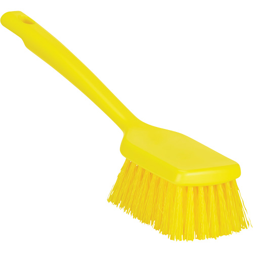 Brosse &agrave; manche court ColorCore, Soies Ferme, Longueur de 12", Jaune Mukwa Safety Services