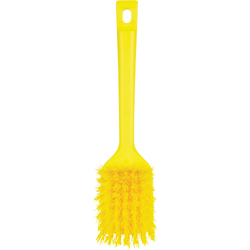 Brosse &agrave; manche court ColorCore, Soies Ferme, Longueur de 12", Jaune Mukwa Safety Services