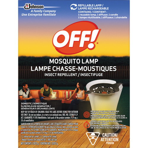 OFF! PowerPad&reg; Mosquito Repellent Lamp, DEET Free, Lamp, 0.822 g Mukwa Safety Services