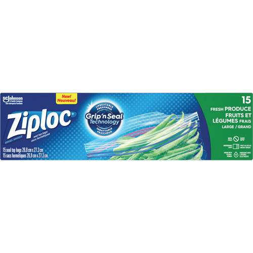Sacs pour fruits et l&eacute;gumes Ziploc Mukwa Safety Services