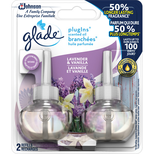 Glade&reg; PlugIns&reg; Scented Oil Refills, Lavender & Vanilla, Cartridge Mukwa Safety Services