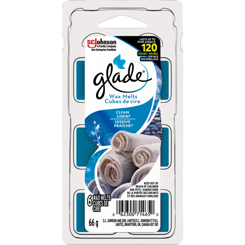 Cubes de cire parfum&eacute;e Glade, Lessive fraîche  Mukwa Safety Services