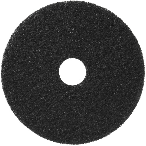 Floor Pads, 12", Stripping, Black Mukwa Safety Services