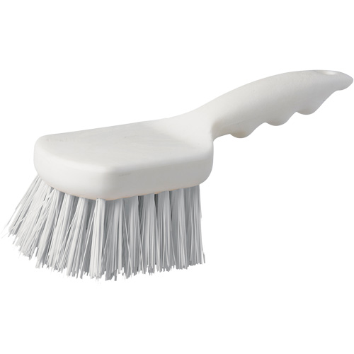 Short Handle Pot Brush, 9" L, Polypropylene Bristles, White Mukwa Safety Services
