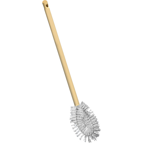 Brosse &agrave; cuvettes HD &agrave; broche torsad&eacute;e, 20" l, Soies Polypropyl&egrave;ne, Jaune Mukwa Safety Services
