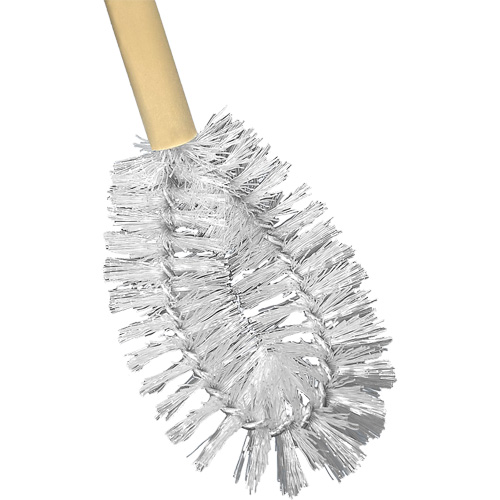 Brosse &agrave; cuvettes HD &agrave; broche torsad&eacute;e, 20" l, Soies Polypropyl&egrave;ne, Jaune Mukwa Safety Services