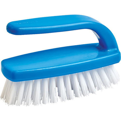 Nail Cleaning Brush, 4" L, Synthetic Bristles, Blue/White Mukwa Safety Services