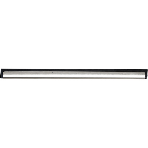 Window Squeegee Channel and Rubber, 12", Rubber, Stainless Steel Frame Mukwa Safety Services