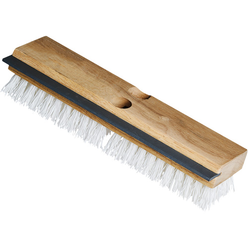 Brosse &agrave; r&eacute;curer utilitaire avec raclette, 11" l, Soies Polypropyl&egrave;ne, Blanc Mukwa Safety Services