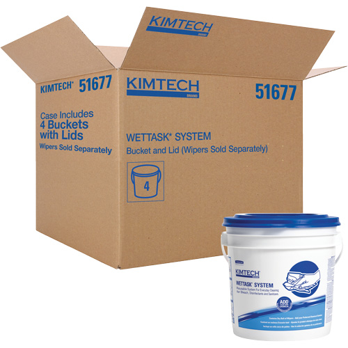 WetTask Wiping System Bucket with Lid Mukwa Safety Services