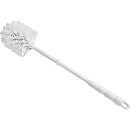 Bowl Brush, 15-1/2" L, Polypropylene Bristles, Red/White Mukwa Safety Services