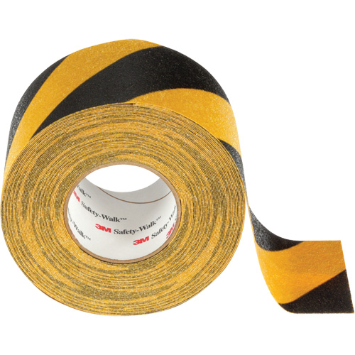 Ruban antid&eacute;rapant tout usage Safety-Walk, 4" x 60', Noir & jaune Mukwa Safety Services