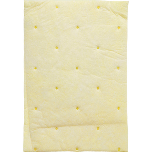 High Capacity Chemical Sorbent Pad, Hazmat, 14.5" x 9.25", 26.3 gal Absorbancy Mukwa Safety Services